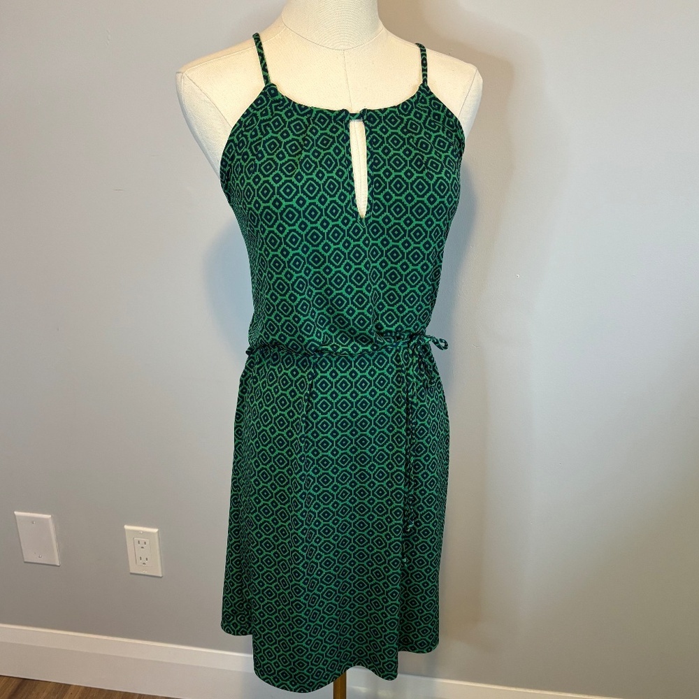 Banana Republic Emerald Geometric Print Mini Dress